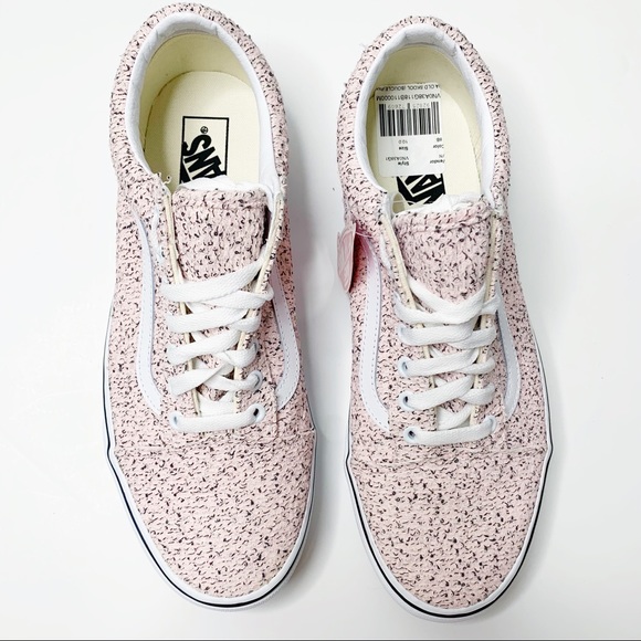 NEW Vans Old Skool Boucle Pink Speckled White Shoe - Picture 5 of 12